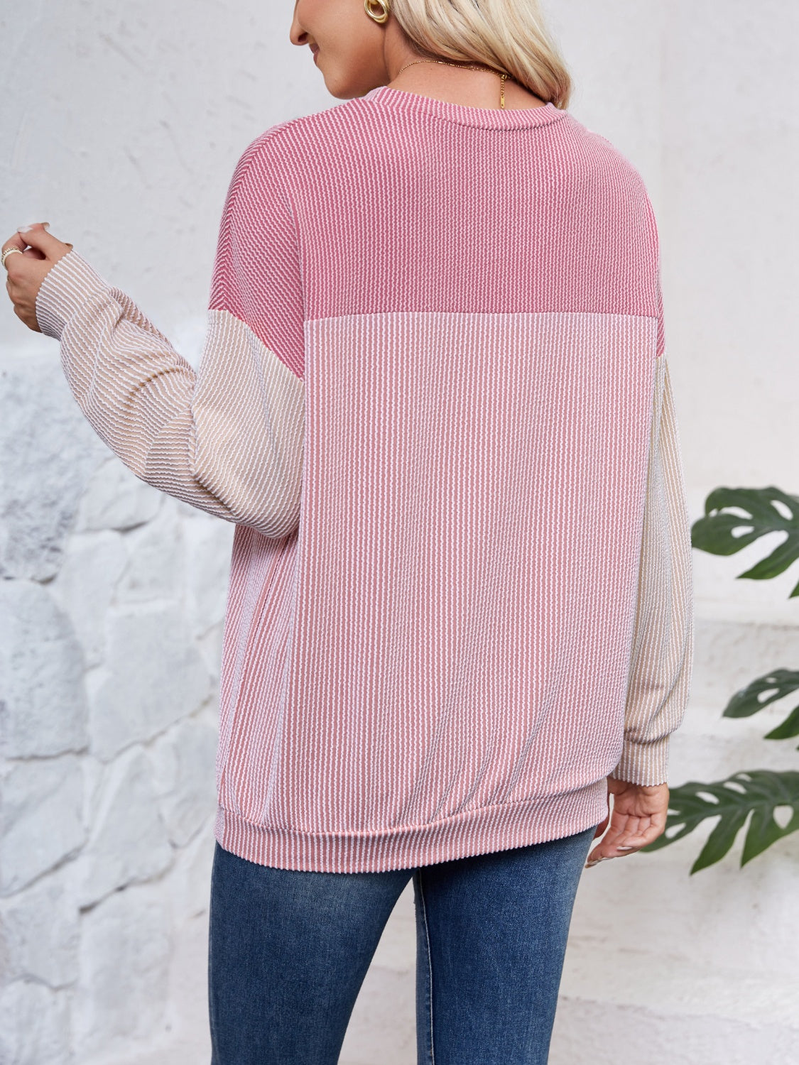 Colorblock Pullover Sweater
