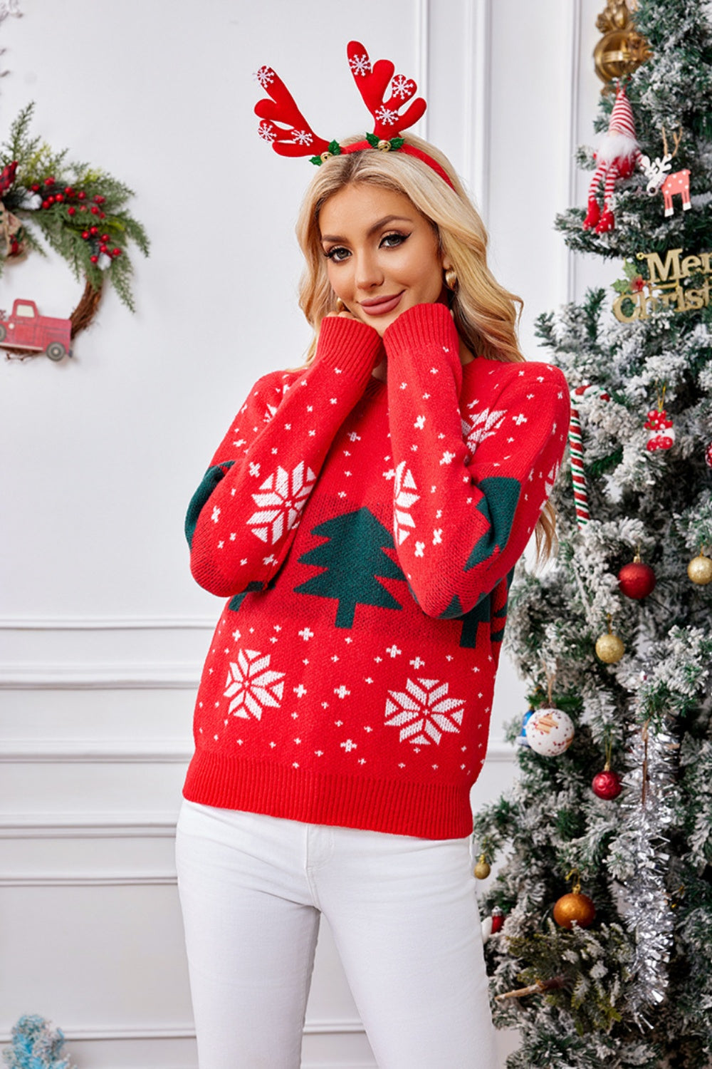 Holly Jolly Evergreen Sweater