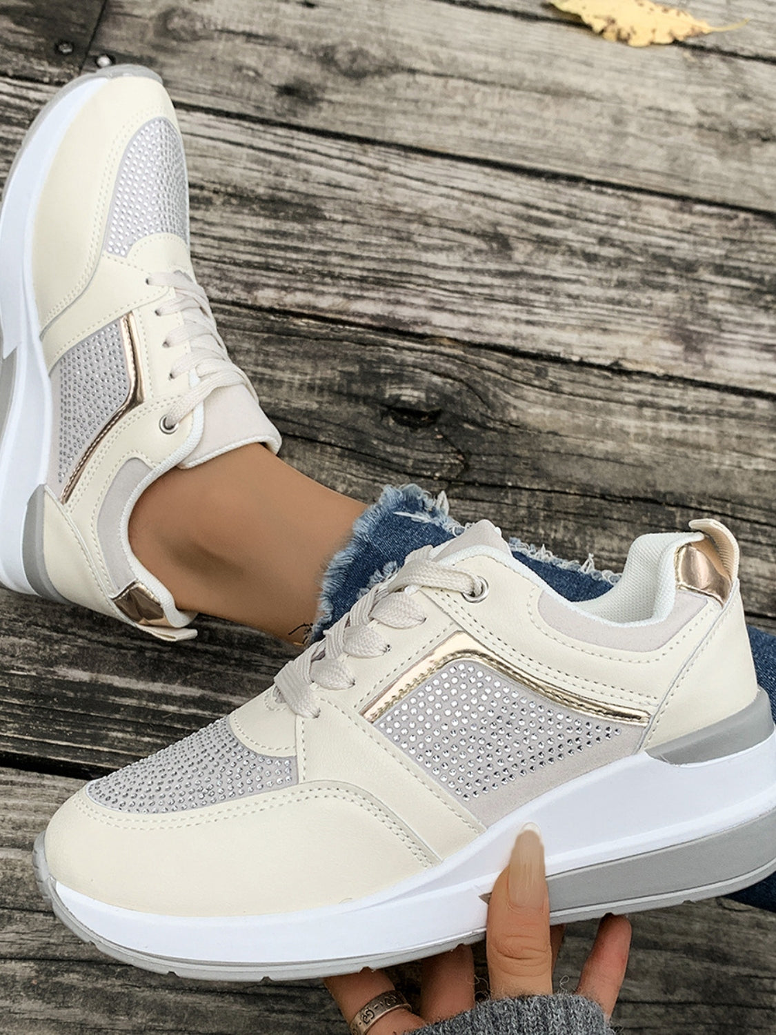GlitzStep Luxe Wedge Sneakers