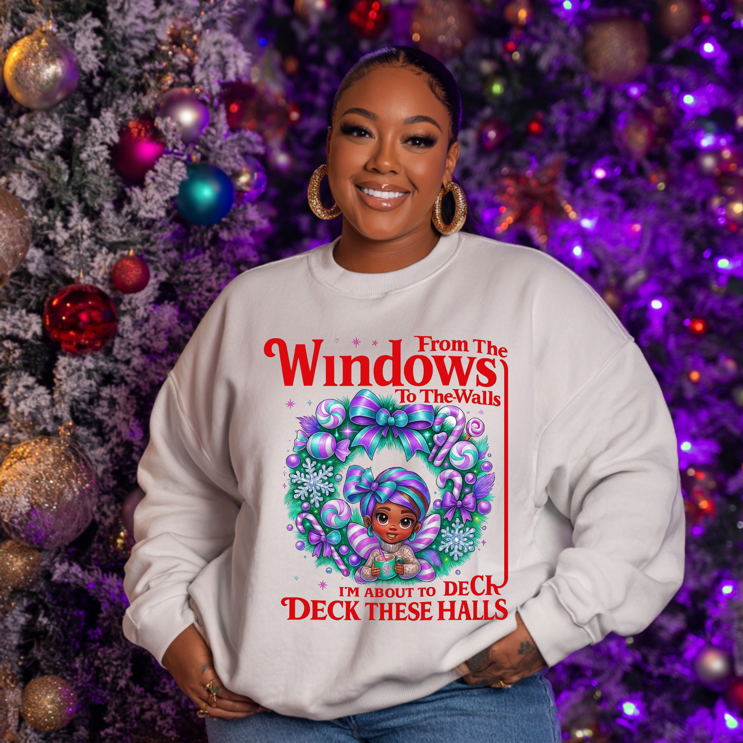 Windows to the Walls Christmas Cutie Crewneck