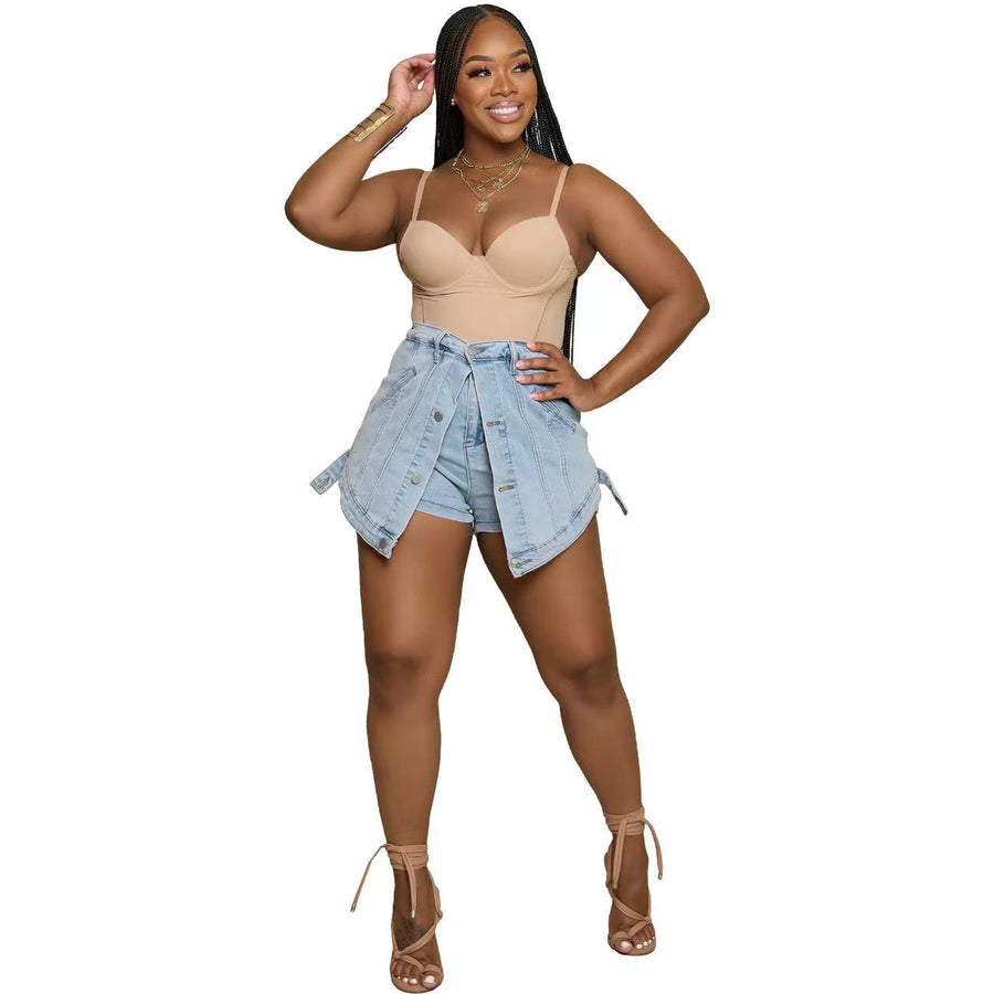 DENIM SKORT