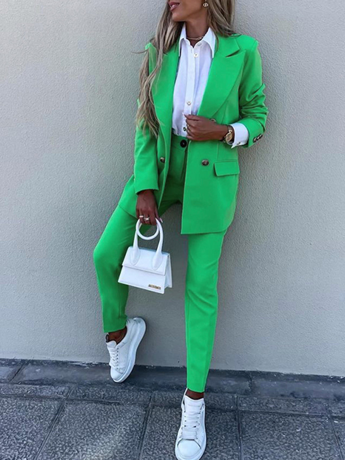 Executive Chic Two-Piece Suit Set