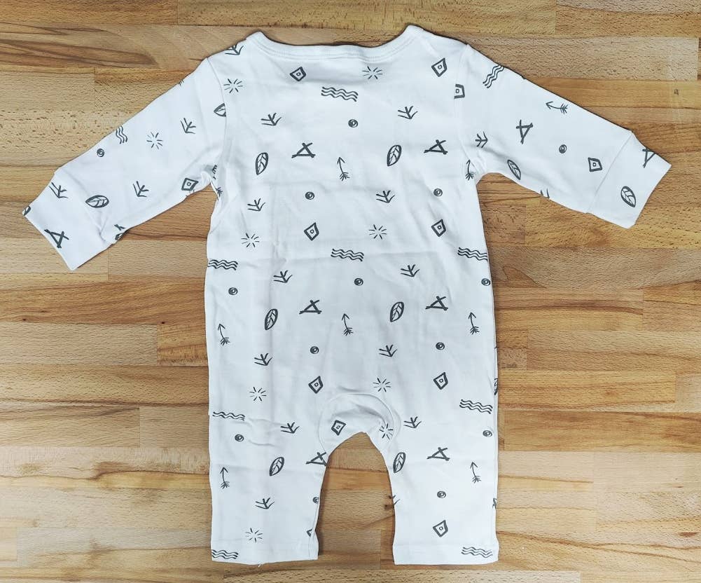 Fennco Styles - White SMILES FOR DAD Baby Romper