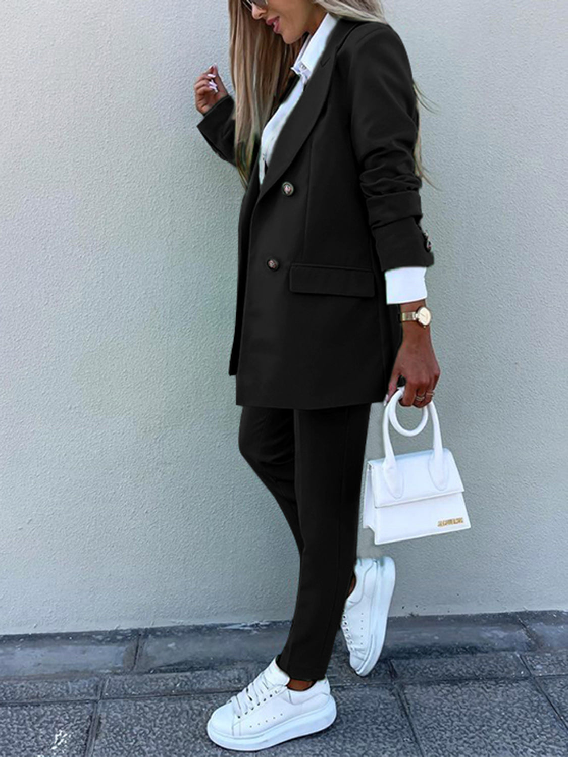 Executive Chic Two-Piece Suit Set