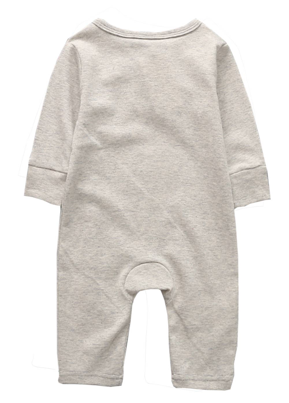 Fennco Styles - Grey Unicorn Cotton Baby Romper