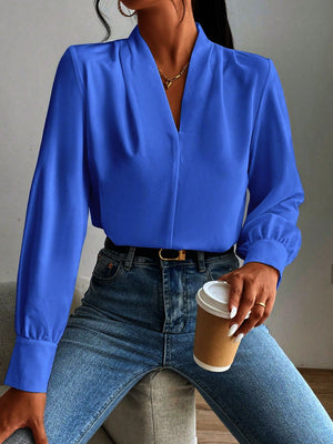 V Neck Long Sleeve Top