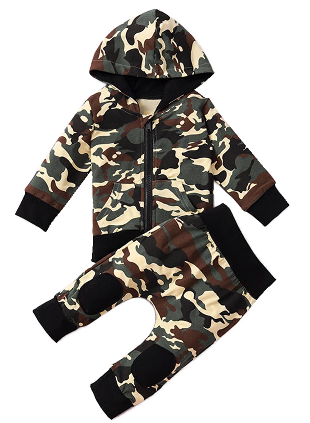 Fennco Styles - Camouflage Baby Hooded Jacket and Pants