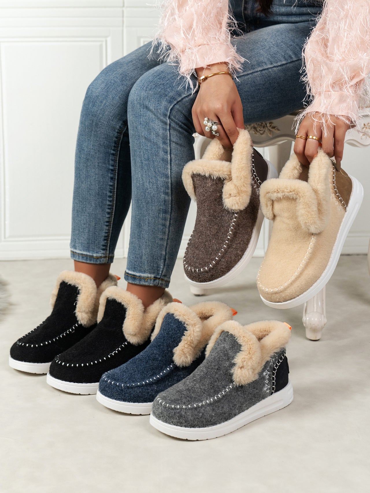 FrostEase Moccasin Style Sneakers