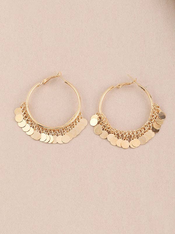 UZ Wholesale Store - Fashion Tasseled Solid Color Geometric Earrings Accessories