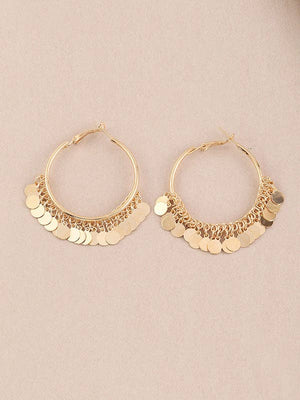 UZ Wholesale Store - Fashion Tasseled Solid Color Geometric Earrings Accessories