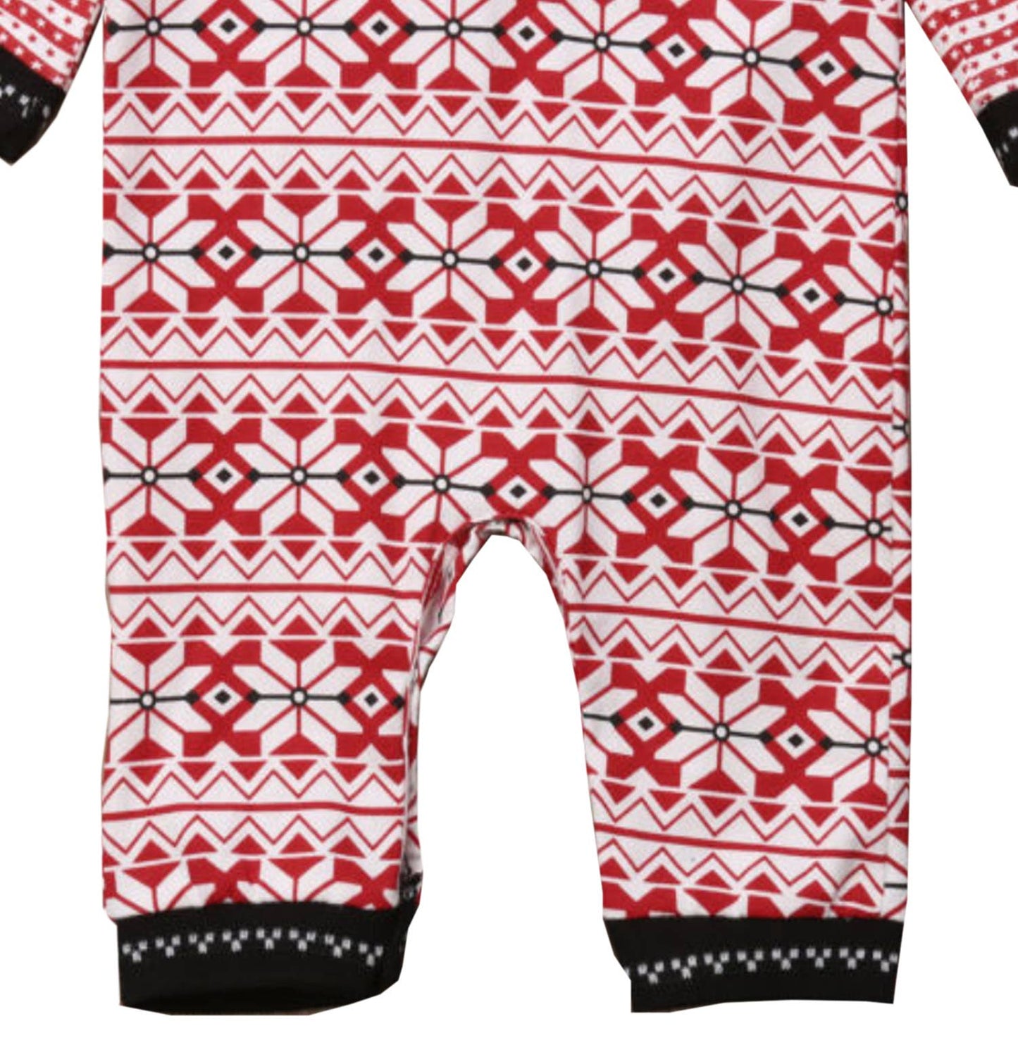 Fennco Styles - Red Hooded Tasseled Cotton Baby Romper