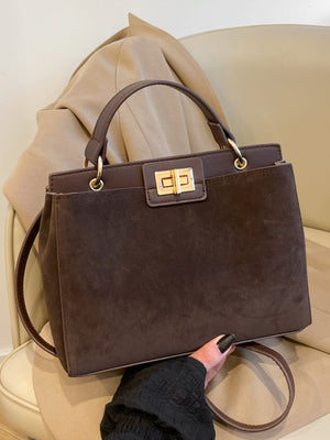 Luxe Elegance Structured Handbag Collection with Removable Strap
