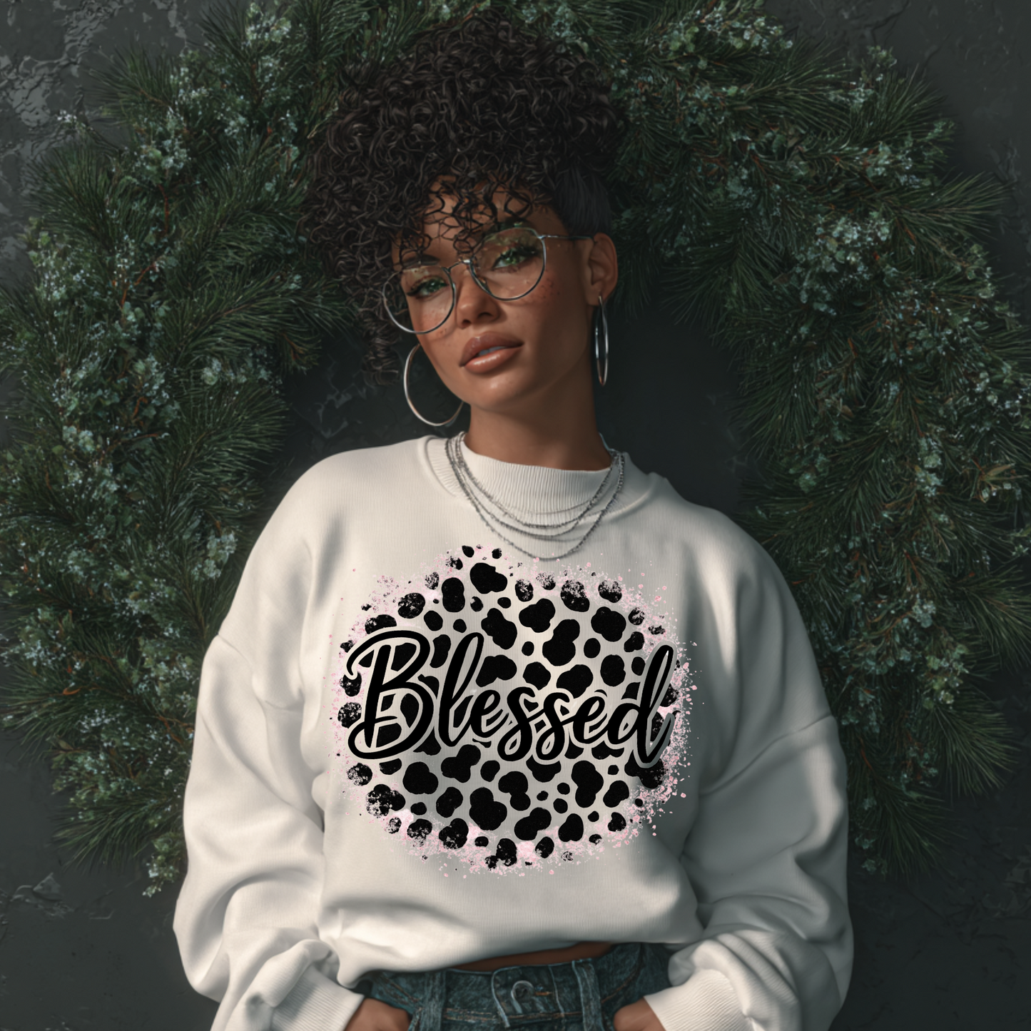 Blessed™ Leopard Grace Sweatshirt
