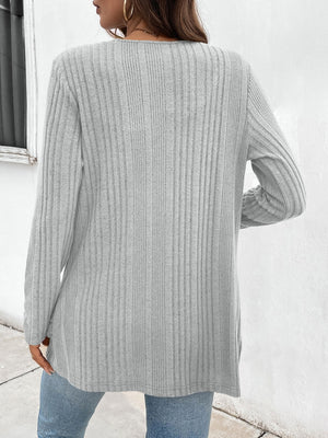 Comfort Ribbed Cardigan