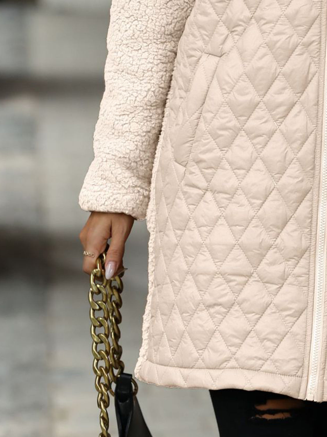 Cozy Quilted Hooded Coat