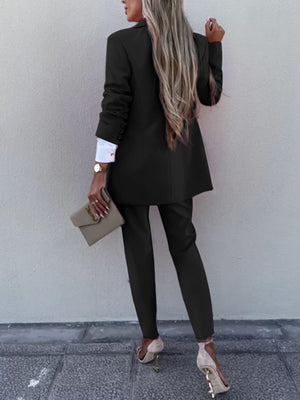 Executive Chic Two-Piece Suit Set