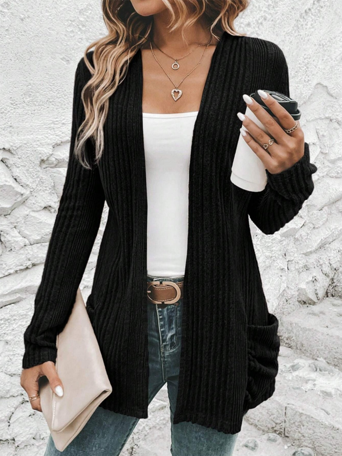 Comfort Ribbed Cardigan