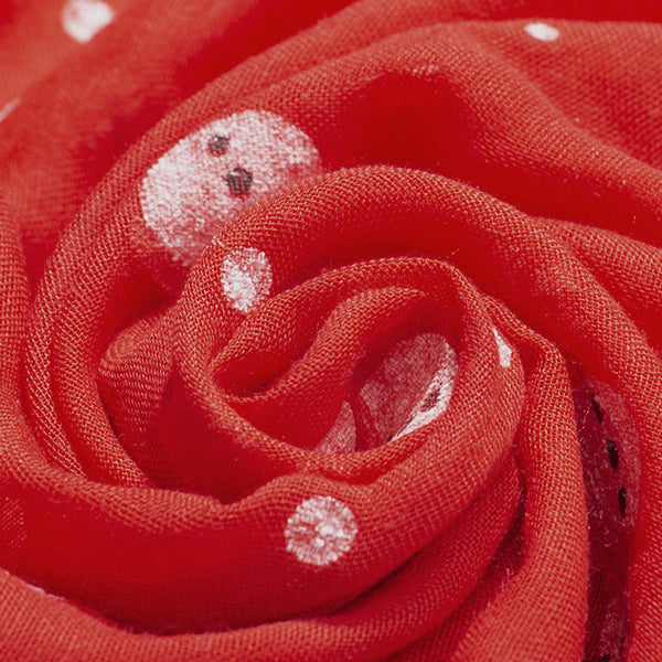Snowy Cheer Holiday Scarf