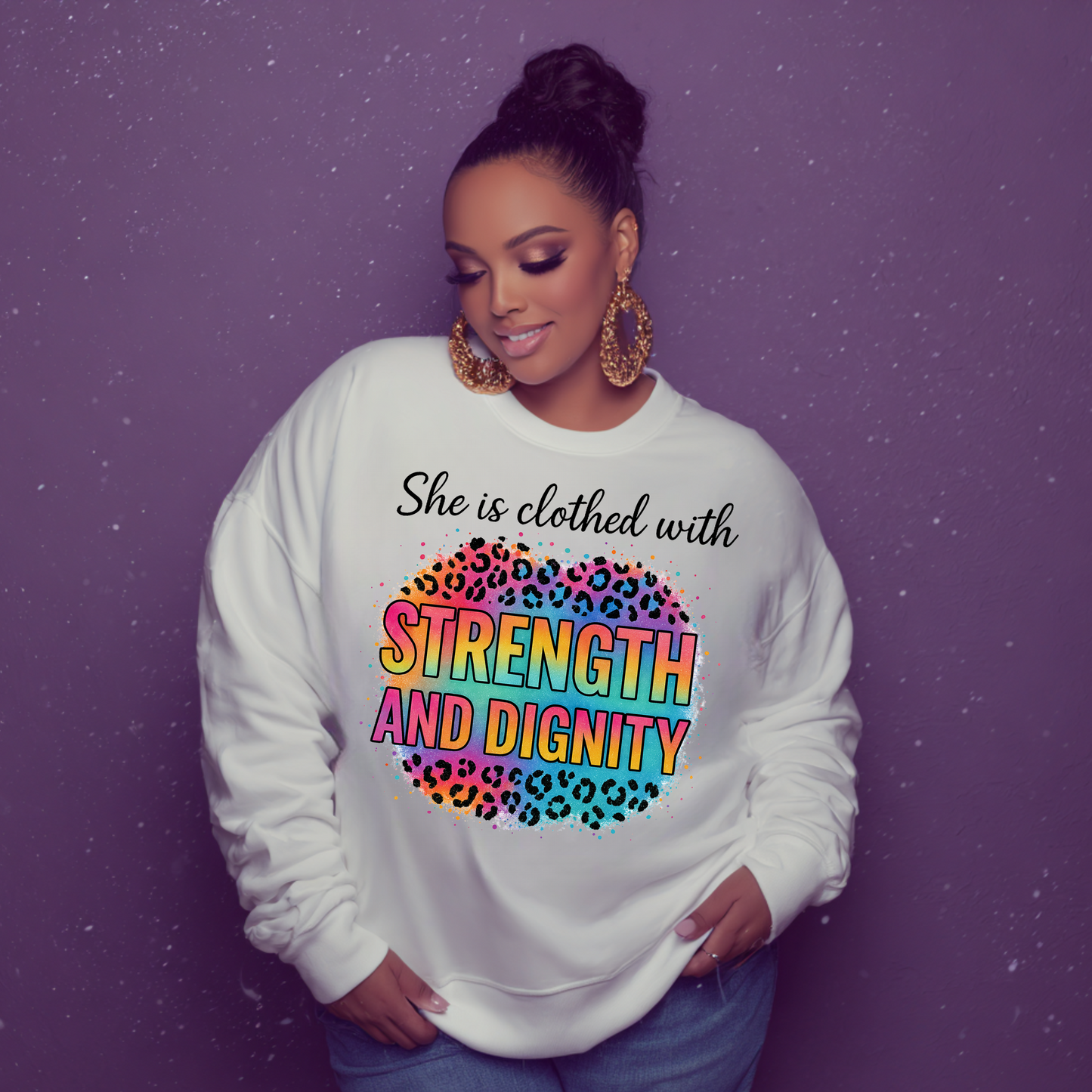 Strength & Dignity Empowered Woman Crewneck