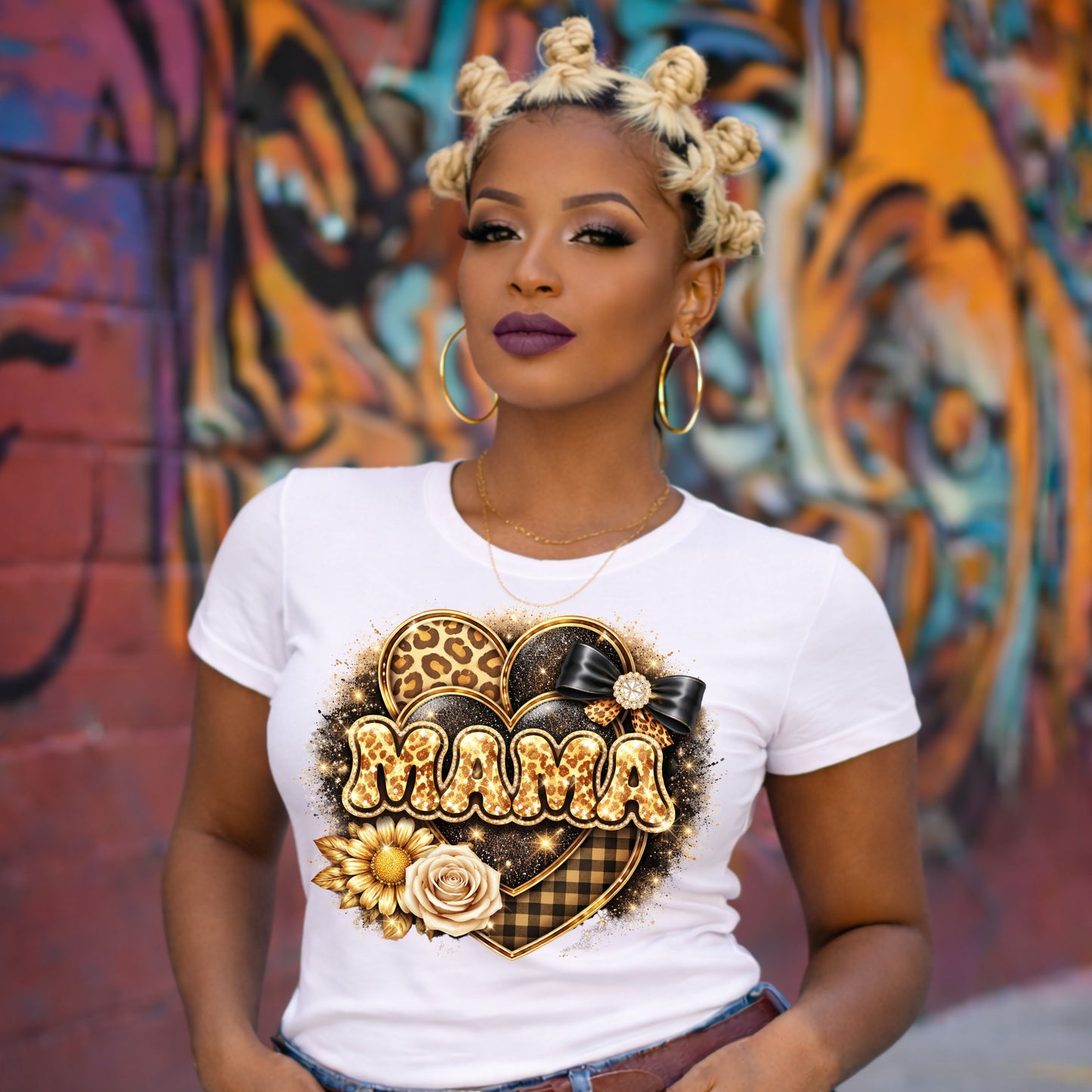 Mama Leopard Print Shirt