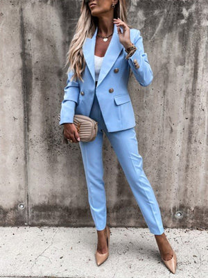 Executive Chic Two-Piece Suit Set