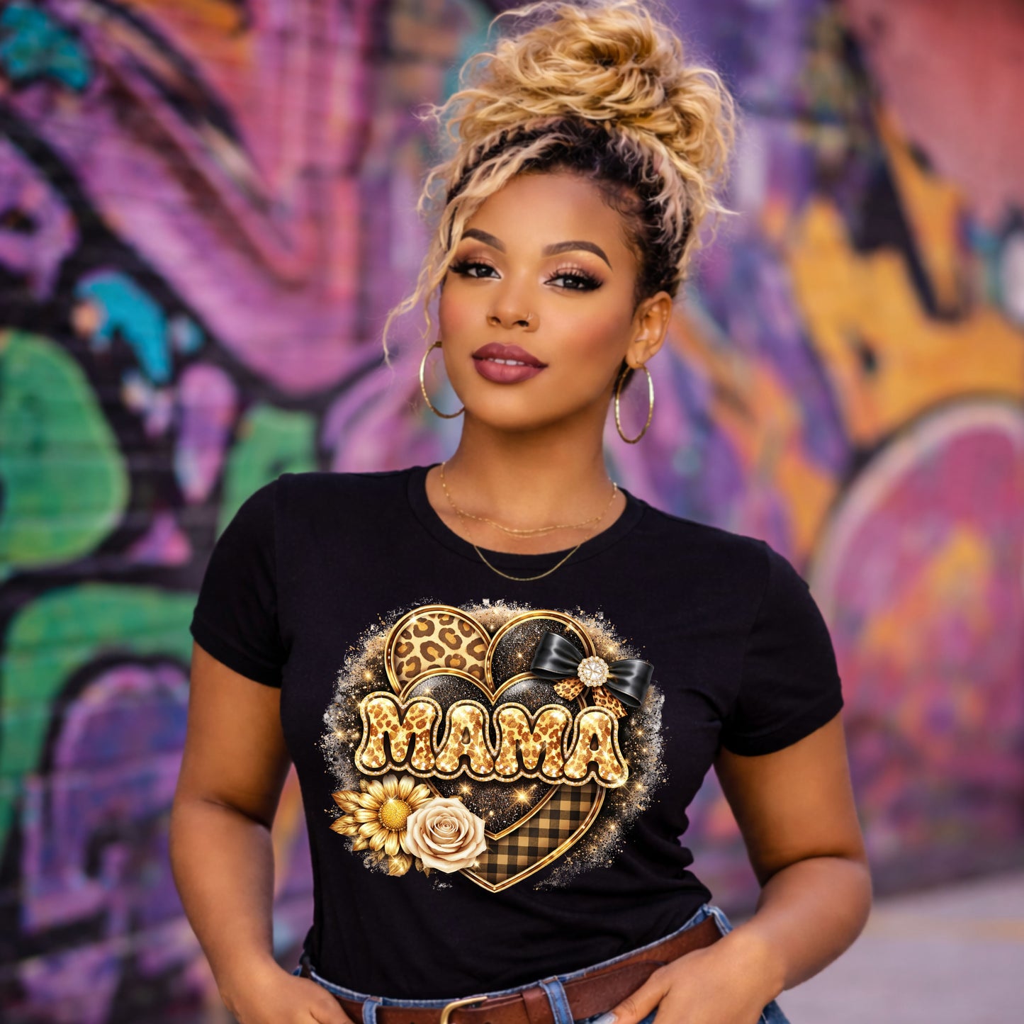 Mama Leopard Print Shirt