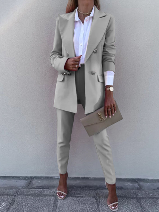 Executive Chic Two-Piece Suit Set