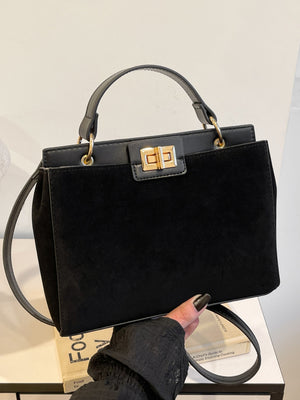 Luxe Elegance Structured Handbag Collection with Removable Strap
