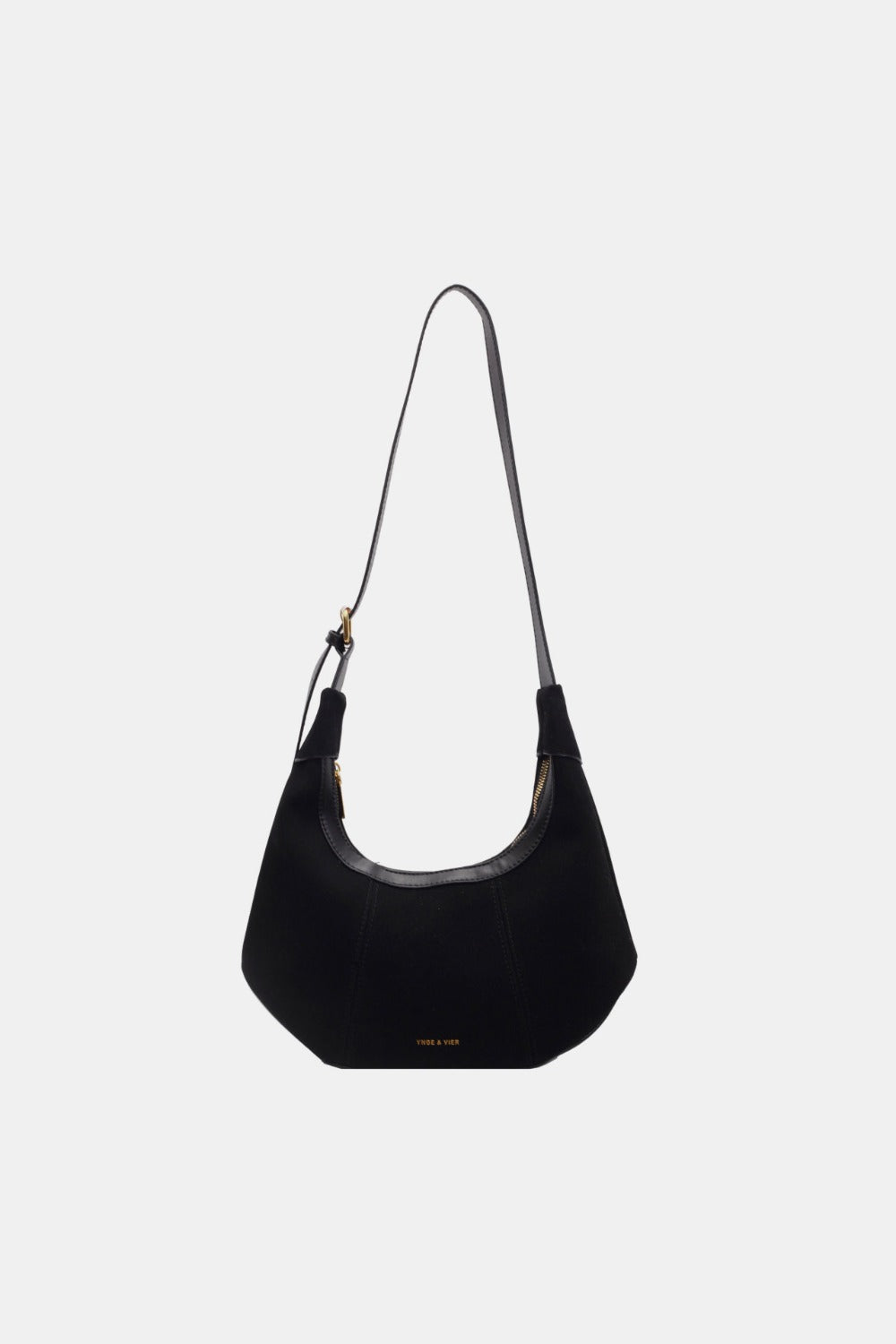 Sienna Curve Suede Shoulder Bag