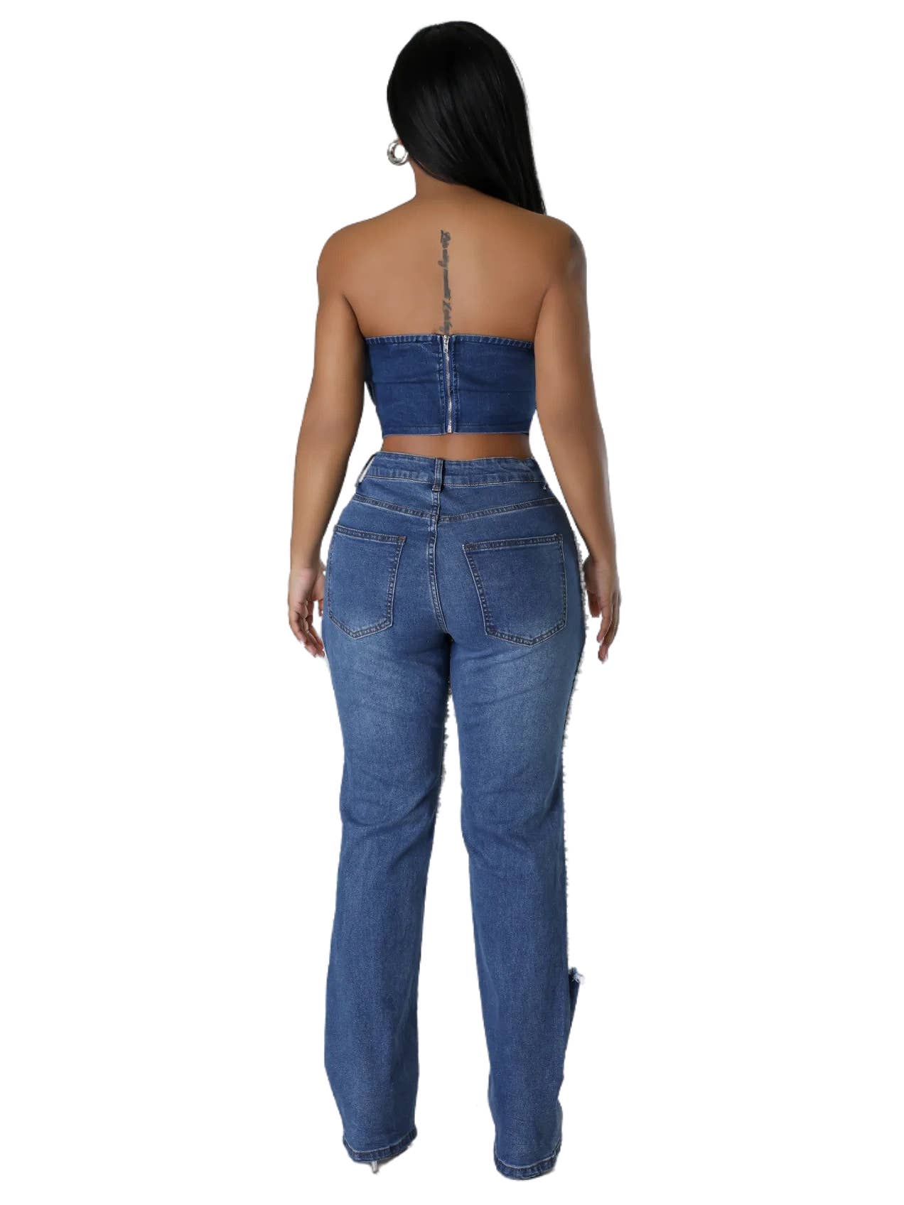 Pearl Drip Denim Jeans