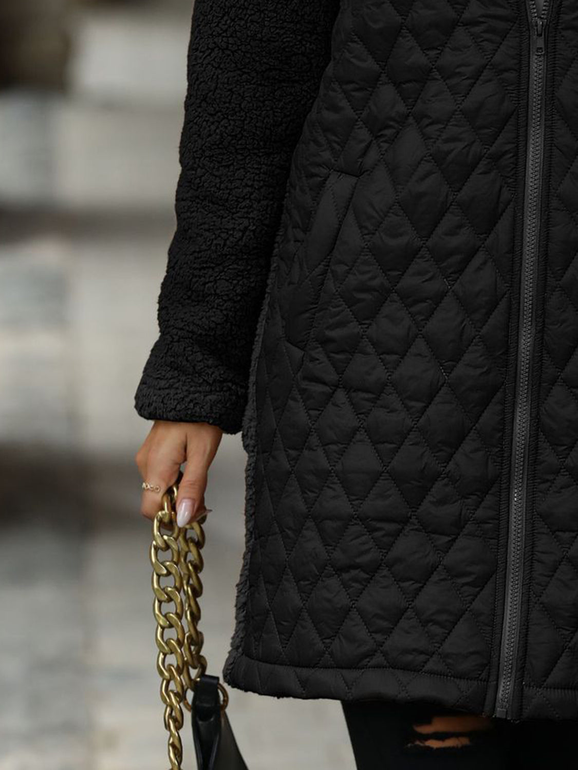 Cozy Quilted Hooded Coat