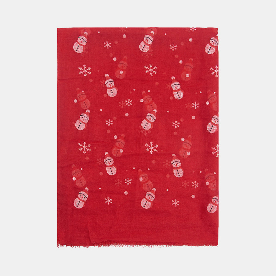 Snowy Cheer Holiday Scarf