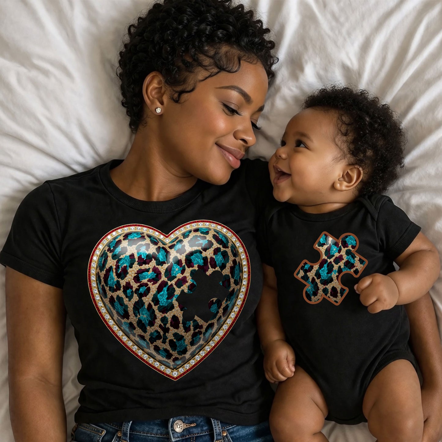 Mother’s Day Leopard Heart