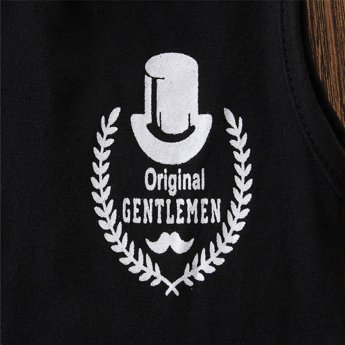 Fennco Styles - Black Baby Hooded Tank Top and Joggers