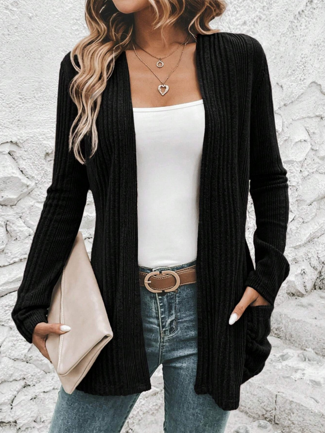 Comfort Ribbed Cardigan