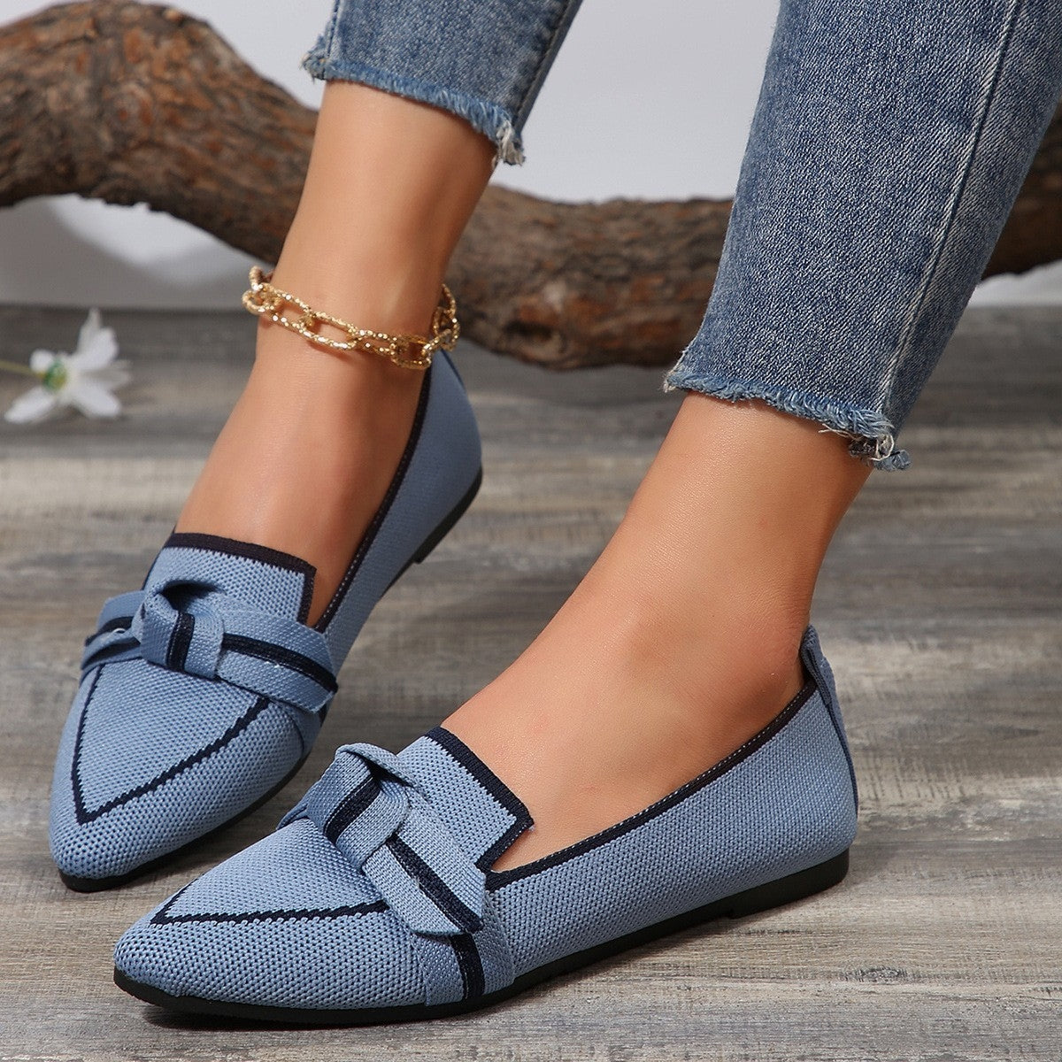 Azure Knot Comfort Loafers