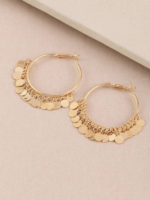 UZ Wholesale Store - Fashion Tasseled Solid Color Geometric Earrings Accessories