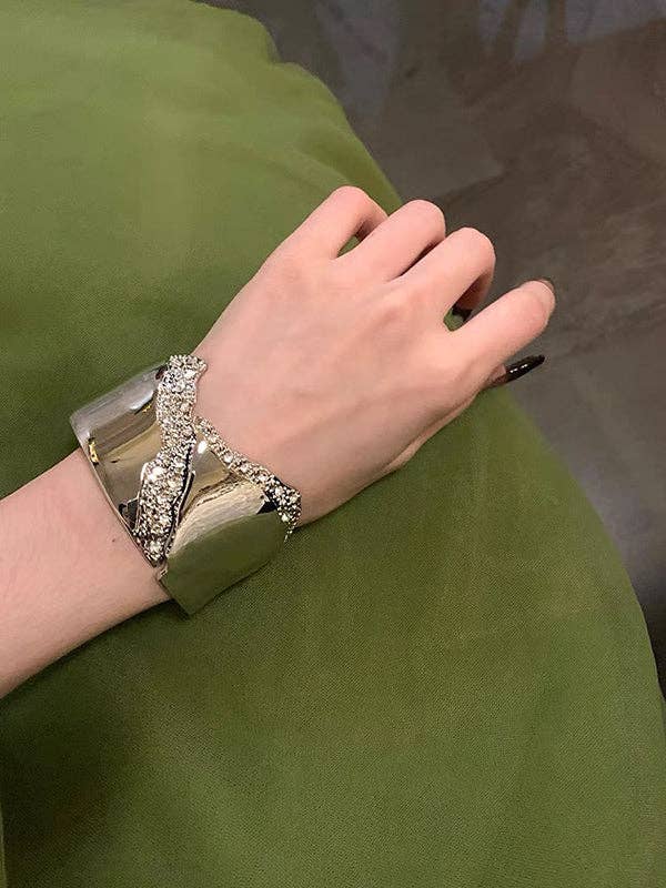 UZ Wholesale Store - Normcore Geometric Rhine Stones Bracelet Accessories
