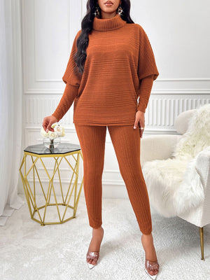 Cozy Ribbed Knit Two-Piece Set