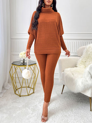 Cozy Ribbed Knit Two-Piece Set