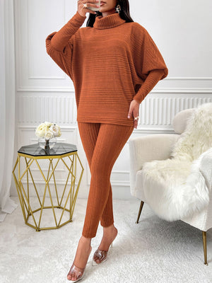 Cozy Ribbed Knit Two-Piece Set