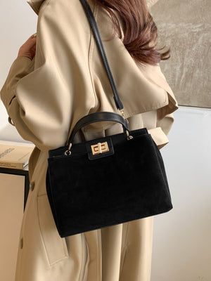Luxe Elegance Structured Handbag Collection with Removable Strap