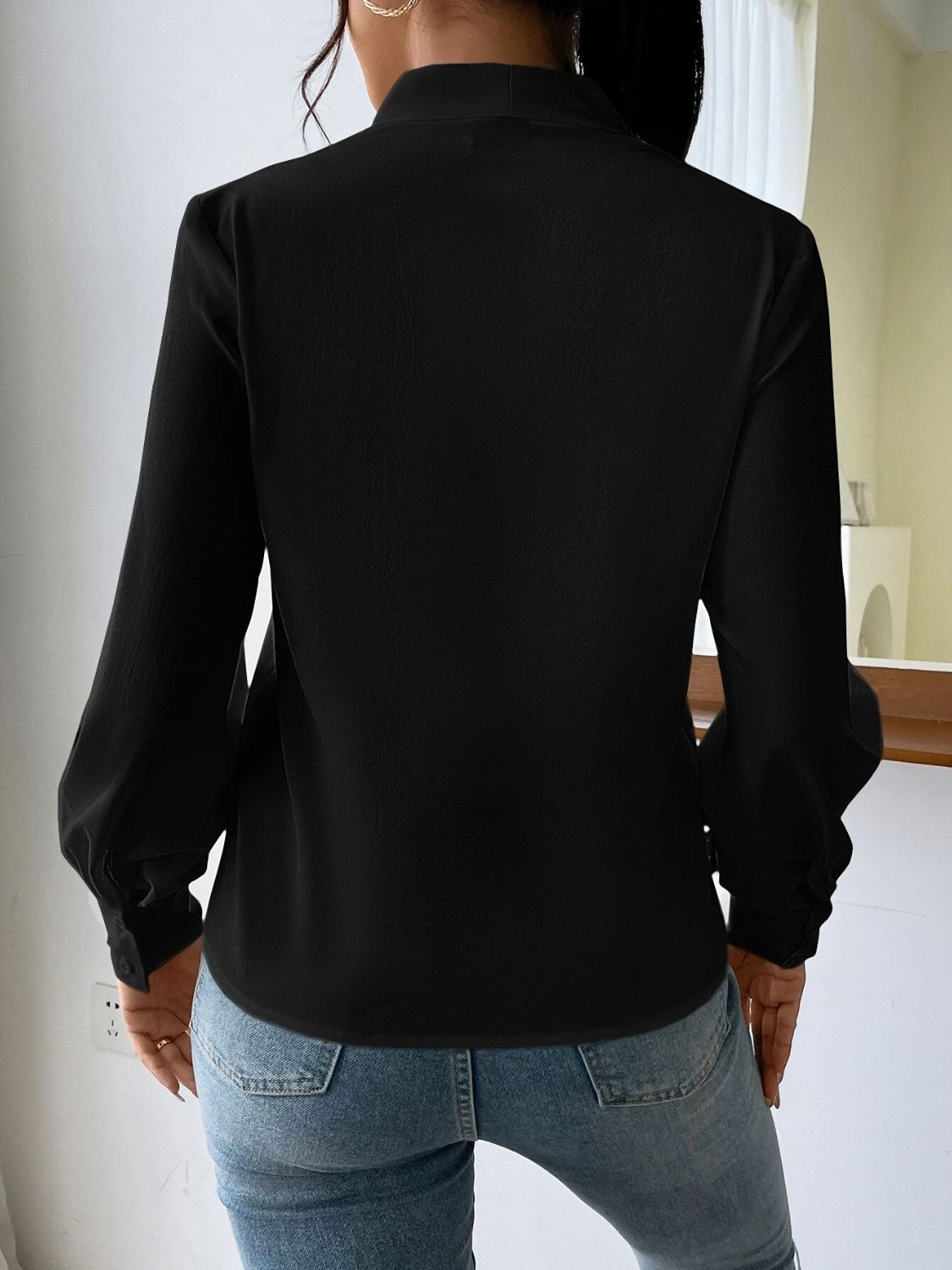 V Neck Long Sleeve Top