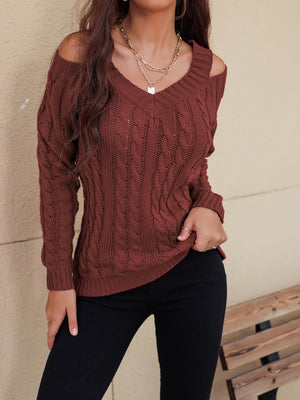 Charm Cable Knit Sweater