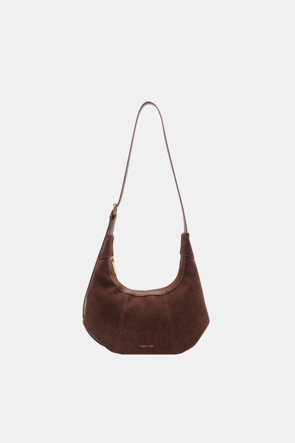 Sienna Curve Suede Shoulder Bag