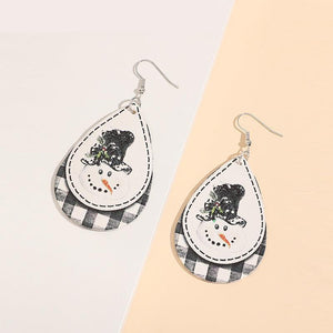 Frosty Charm Teardrop Earrings