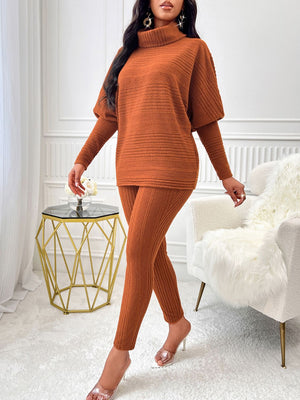 Cozy Ribbed Knit Two-Piece Set