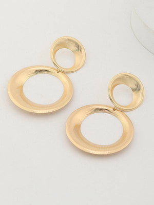 UZ Wholesale Store - Statement Hollow Solid Color Geometric Earrings Accessories