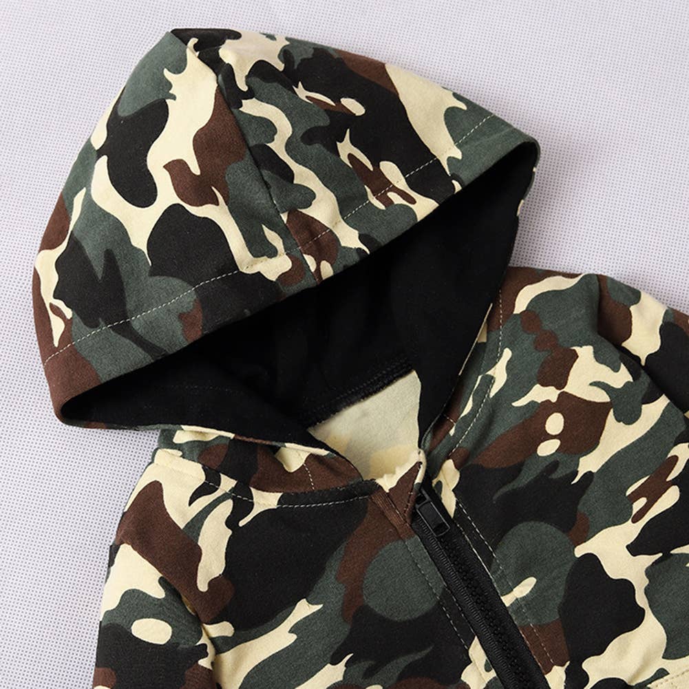 Fennco Styles - Camouflage Baby Hooded Jacket and Pants