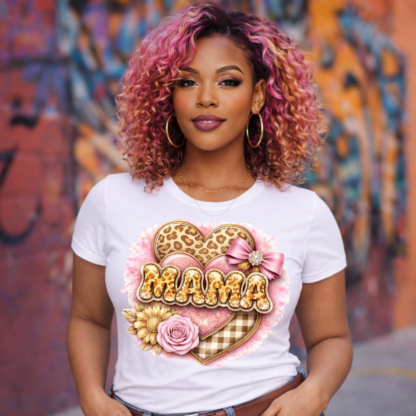 Mama Leopard Print Shirt